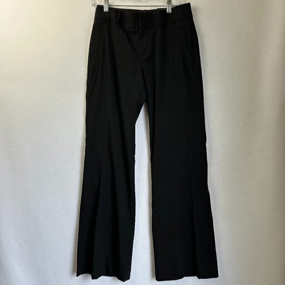 NWT Banana Republic Womens Pants 4 Black Jackson Curvy‎ Fit Lined bootcut 30x33 - Picture 1 of 5